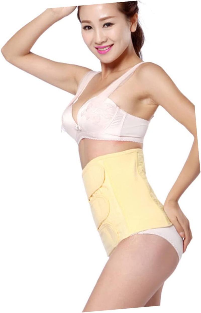 Corset Cotton Belly Wrap Band Maternity Recovery Belt Postpartum Waist Support for Women after Cesarean Yellow image number 6