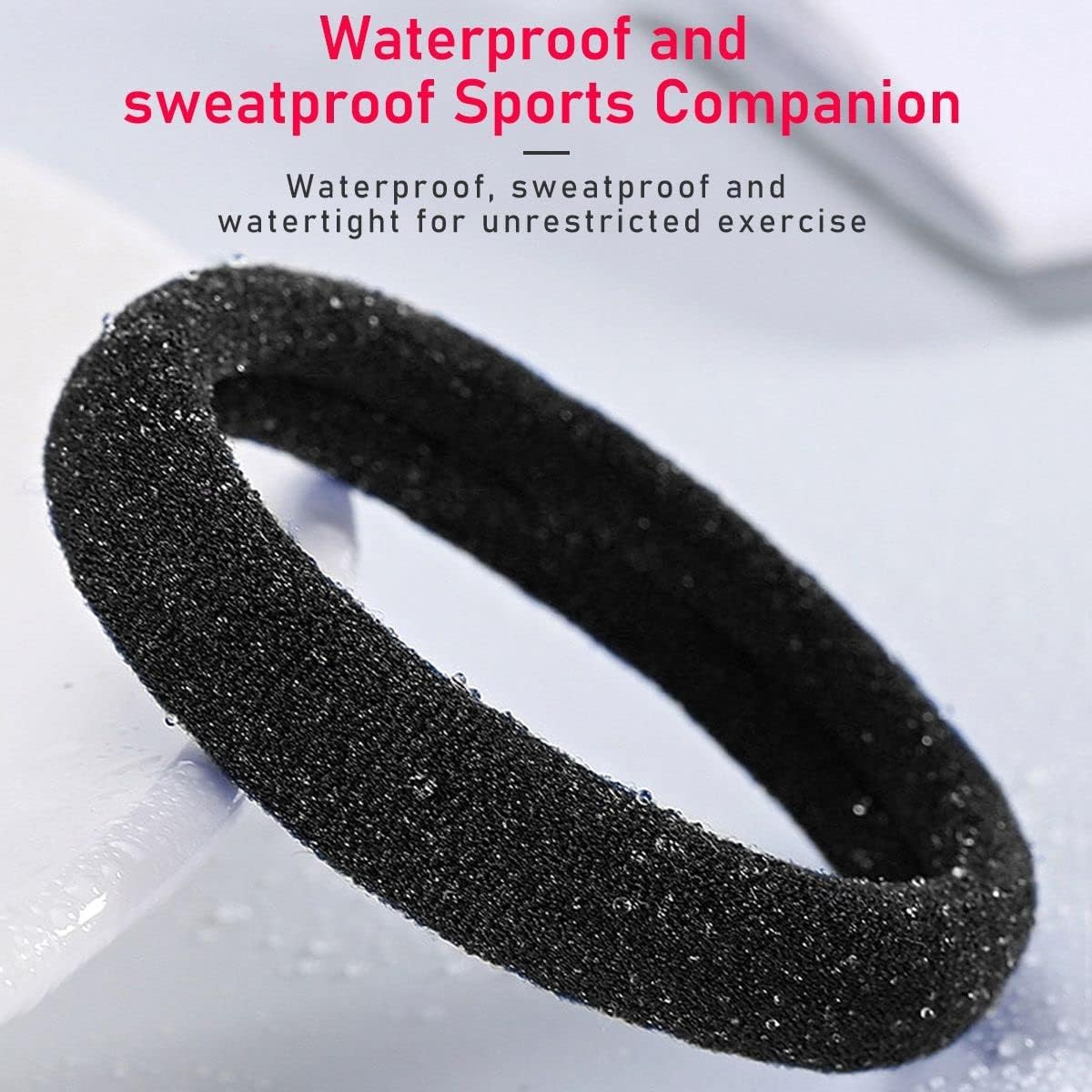 Pack of 50 Hair Bobbles Black Elastic Bands Hair Bands Hair Ties No Metal Elastic Hair Band Braid Elastic Hair Band Ponytail Elastic for Women and Girls Hair Accessories image number 1