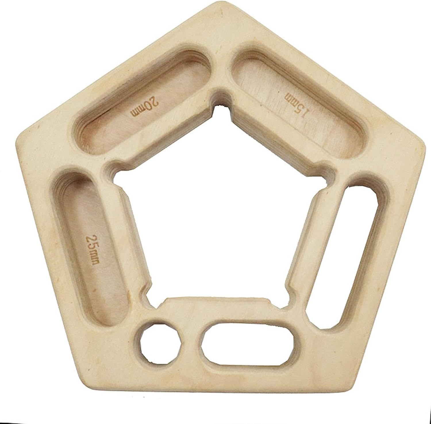 Ｂｅｓｇａ Grip Trainers Board Climbing Hang Holds Training Board Fingerboard Double Side Fitness with Rope Wooden Rock Climbing Holds image number 6