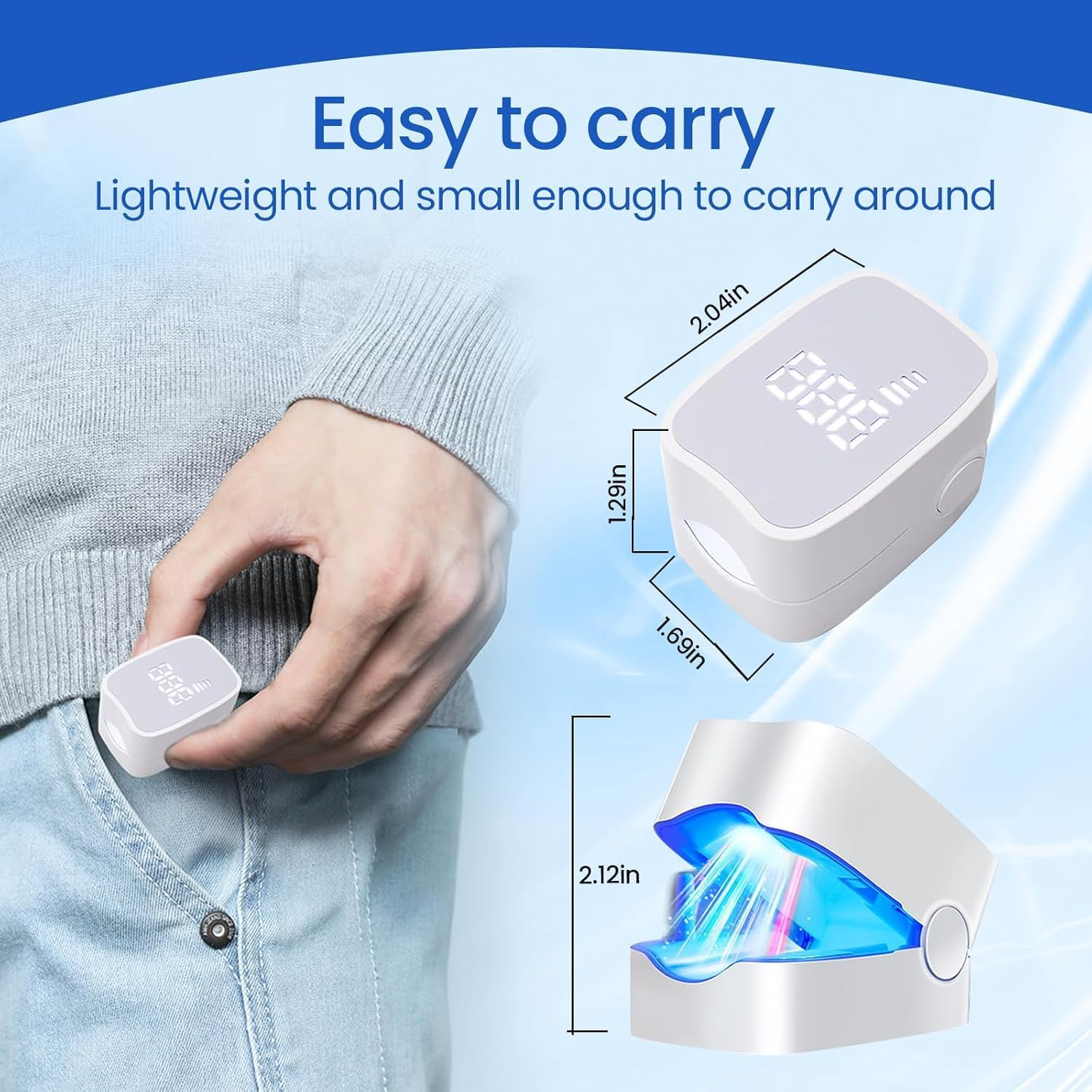 UV Light Nail Fungus Laser Device, Onychomycosis Laser Device with 470Nm Blue & 910Nm Infrared Light, Toenail Fungus Ideal for Home Treatment with LED Time Display for Home Use image number 3