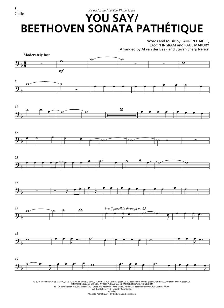 The Piano Guys 10: Matching Songbook with Arrangements for Piano and Cello from the Double CD 10Th Anniversary Collection: Piano with Cello image number 1