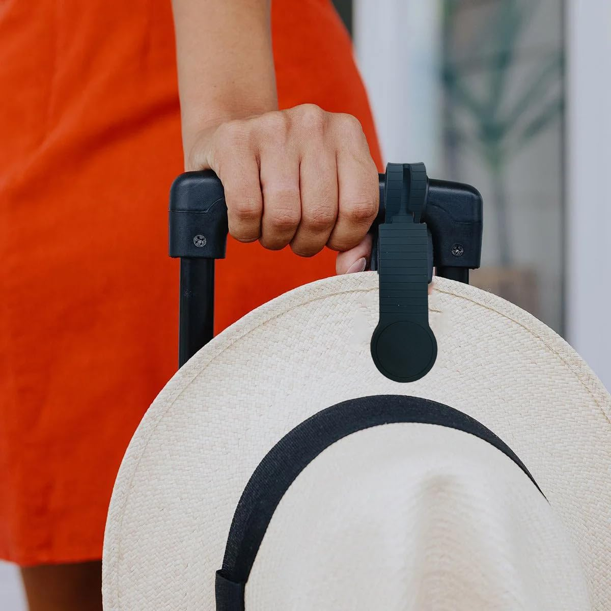 AIMALL Magnetic Hat Clip for Travel, Silicone Hat Holder for Luggage and Bags - Grey image number 2