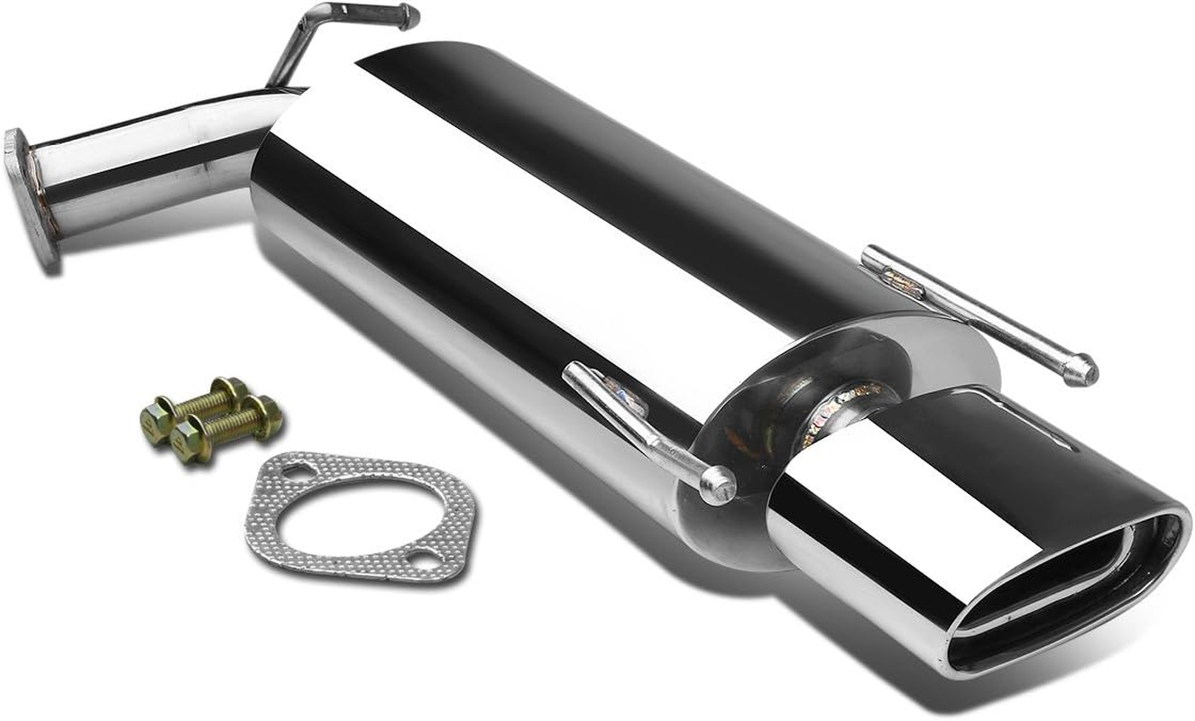 DNA MOTORING CBE-MU-TCA07 Stainless Steel Cat Back Exhaust System [Compatible with 07-11 Camry 4-Cyl]