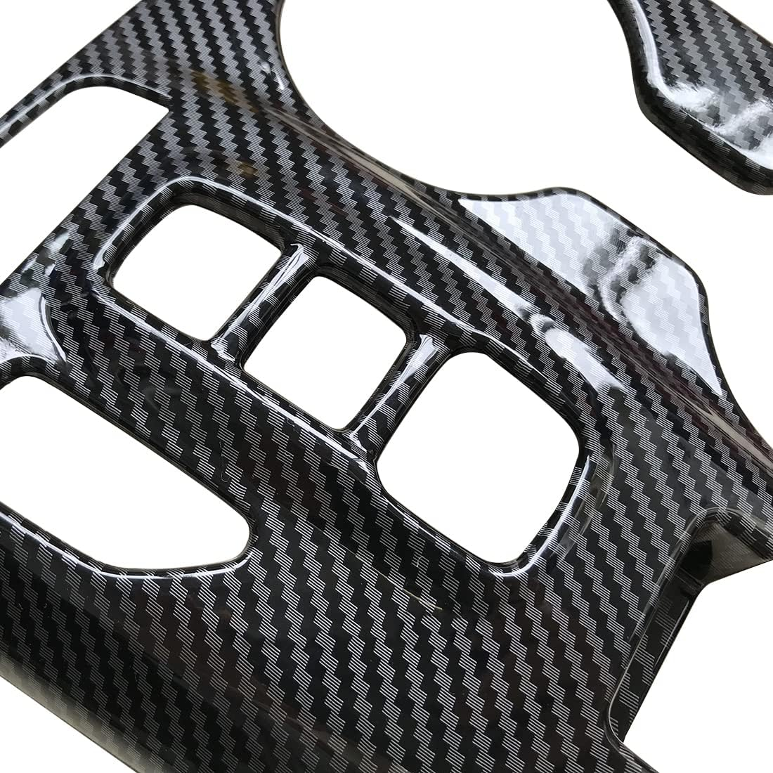 Carbon Fiber Style Car Gear Shift Knob Console Panel Cover Trim Fit for Hyundai Tucson 2022 2023 2024 Interior Accessories image number 4