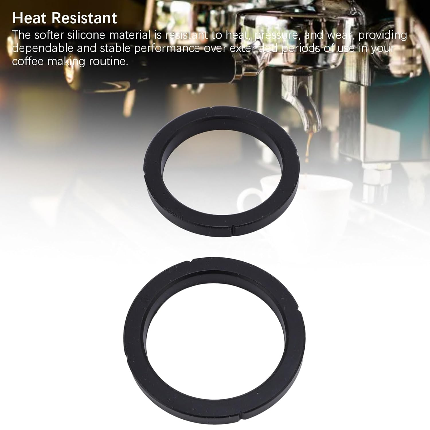 2PCS Group Head Gasket, Silicone Sealing Brew Head Group Gasket for Rancilio Silvia Coffee Machine Accessories, Rancilio Seal image number 1