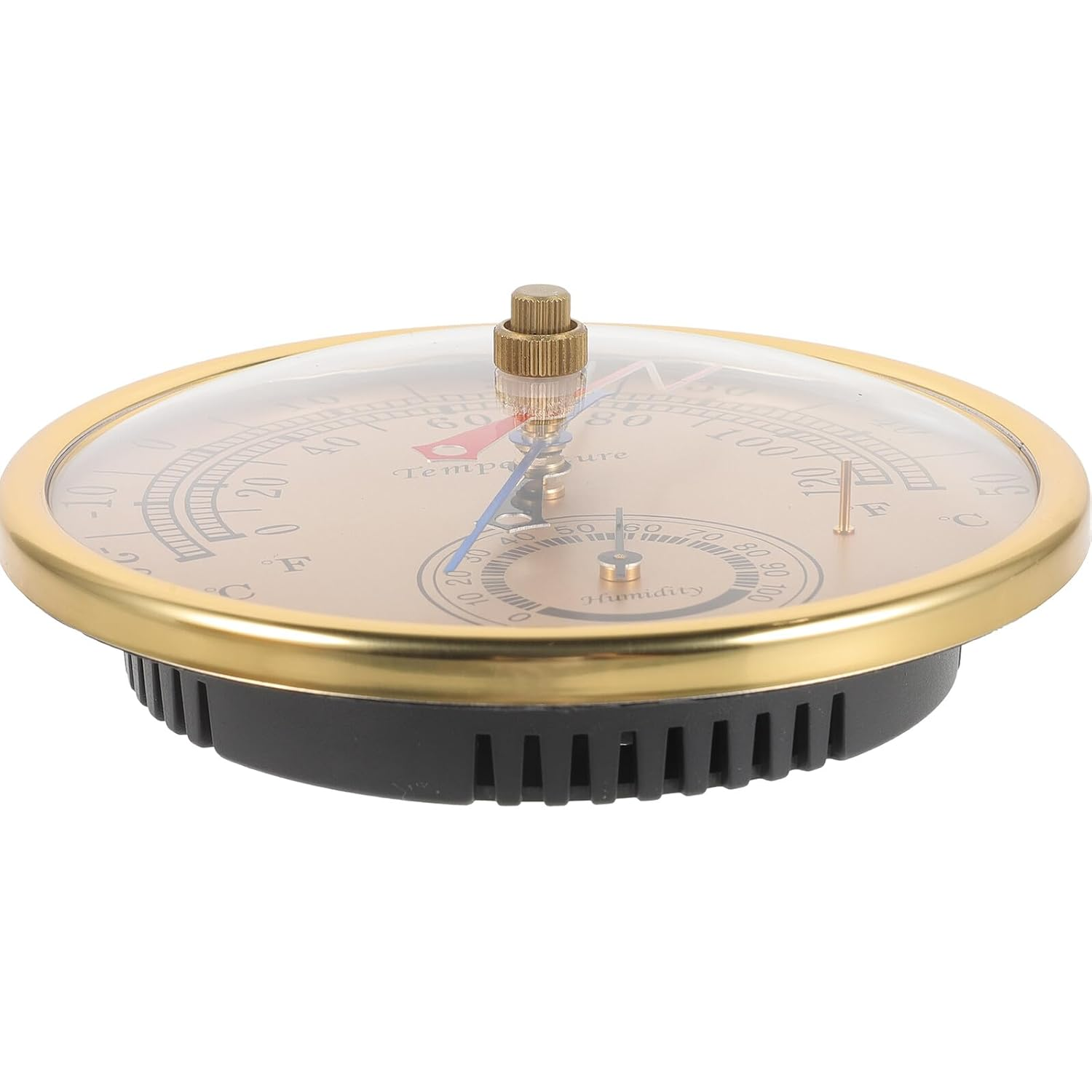 Indoor Outdoor Thermometer Hygrometer with Max Temperature Monitoring for Greenhouses and Gardens Wall-Mounted Weather Hygrometer with Glass and Plastic Design for Home Office image number 5