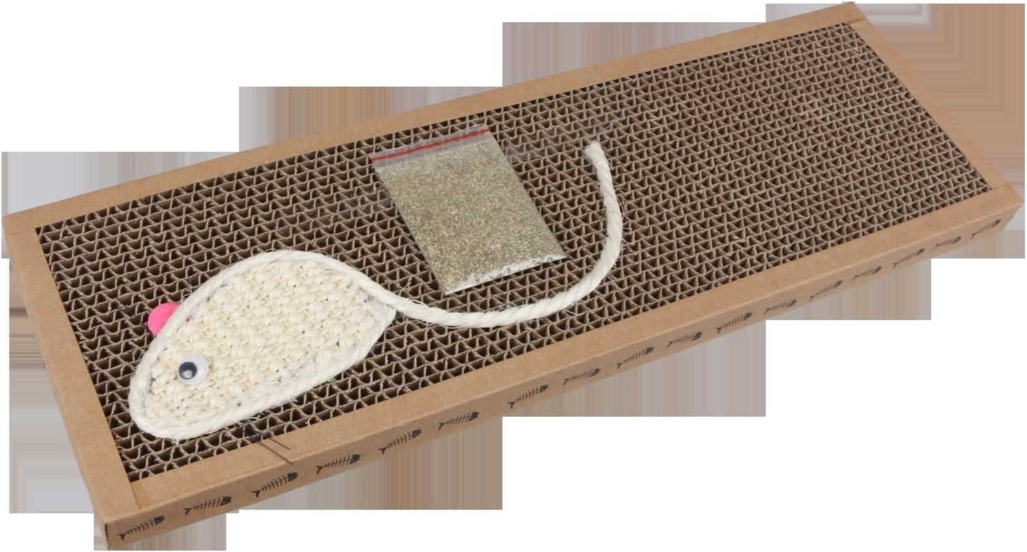 Patapalooza Cardboard Cat Scratching Post - Environmentally Friendly Material, Interactive Design, Promotes Play and Relieves Cat Stress, Ideal for Claw Sharpening. image number 3