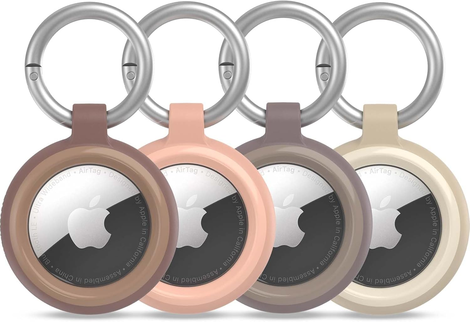 Otterbox Sleek Tracker Case for Apple Airtag (4 Pack) - Brew Neutrals