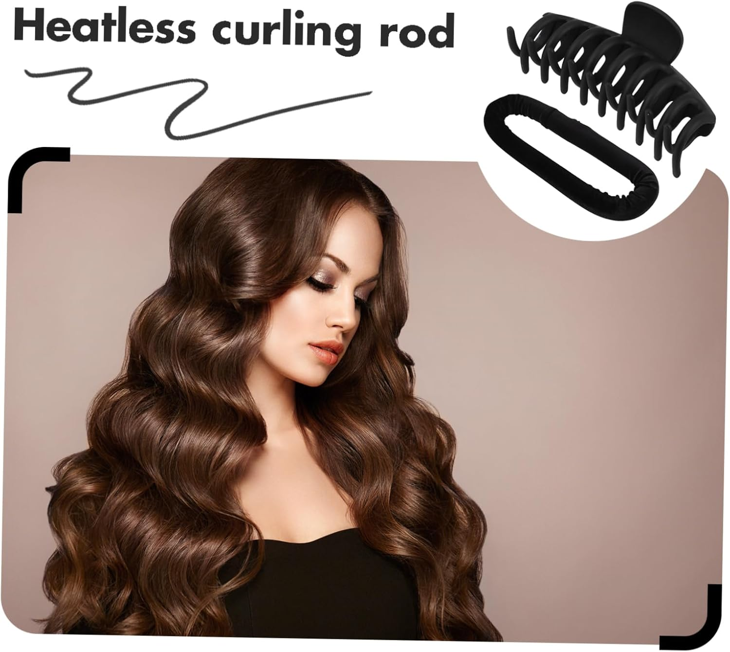 Ipetboom Cushioning Foam Curler Heatless Curl Heatless Curler Sponge Clip Rollers image number 1