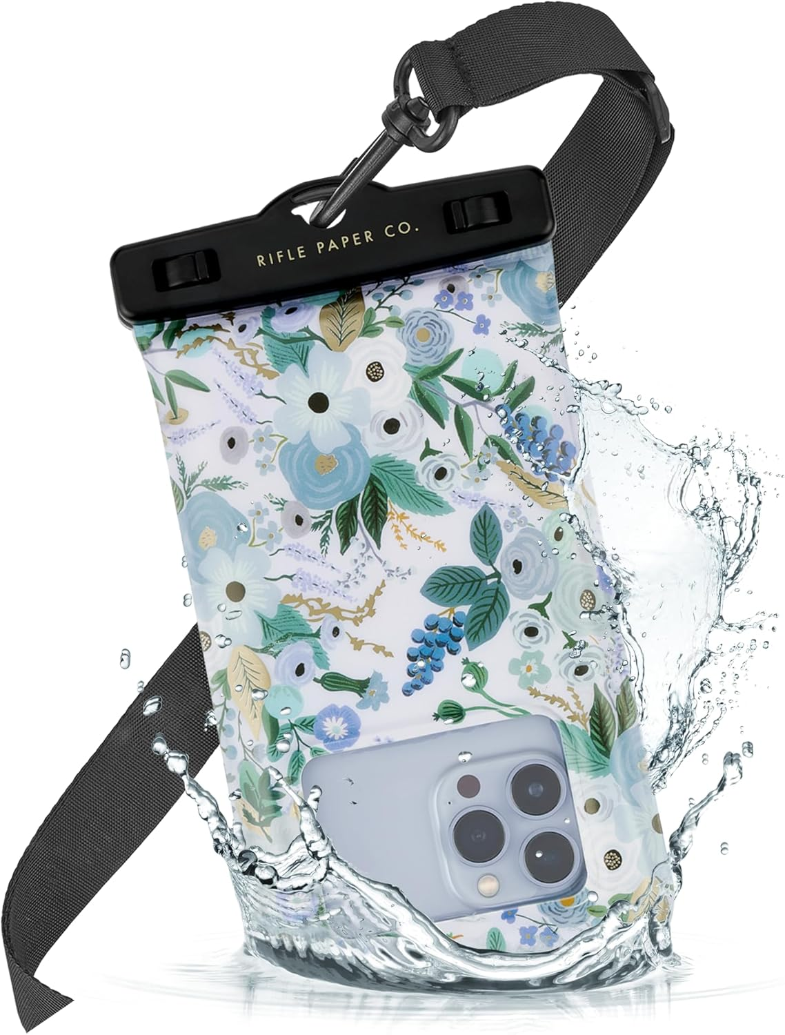 Case-Mate - IP68 Waterproof Phone Pouch/Case [Touchscreen Compatible] - Floating Waterproof Phone Case W/Crossbody Lanyard - Grey/Black