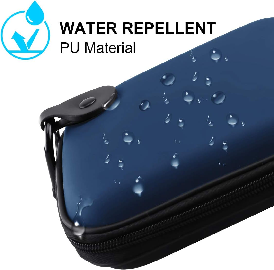 Lacdo Shockproof External Hard Drive Carrying Case for Western Digital WD My Passport Ultra Wd Elements WD Gaming Drive 1TB 2TB 3TB 4TB 5TB USB 3.0 USB-C 2.5 Inch HDD Storage Portable Travel Bag, Blue image number 6