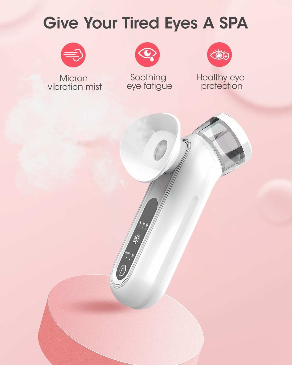 MYMULIKE Eye Steam Sprayer, Portable Steam Therapy for Dry Eyes, Personal Mini Soothing Steamer for Eye Care image number 1