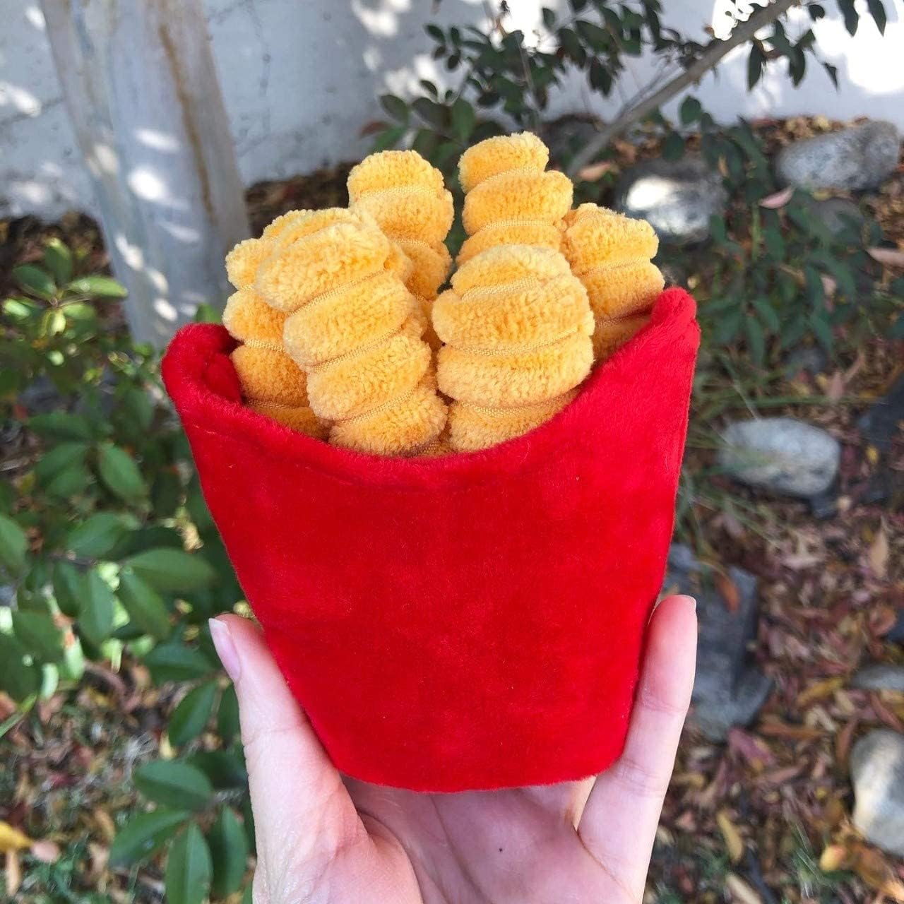 TONBO Happy Chow Combo - Squeaky Plush Cute Dog Toys, Burger, Fries, Soda (Happy Chow Combo) image number 5