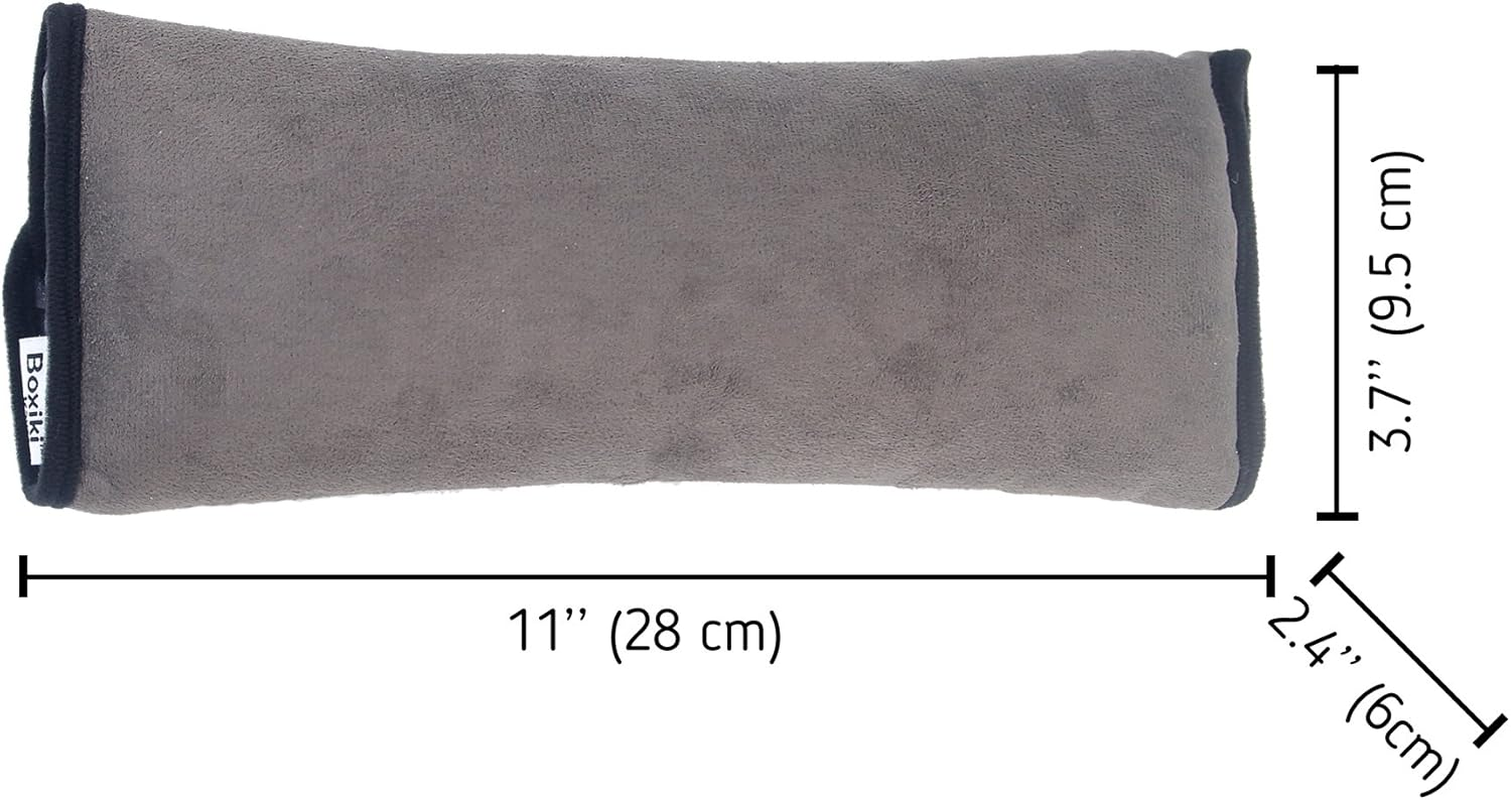 Boxiki Travel Set of 2 Seatbelt Covers for Adults, Kids - Seat Belt Cushion, Pillow, Pad for a More Comfortable Driving, Shoulder Strap Covers Harness Pad for Car/Bag image number 6