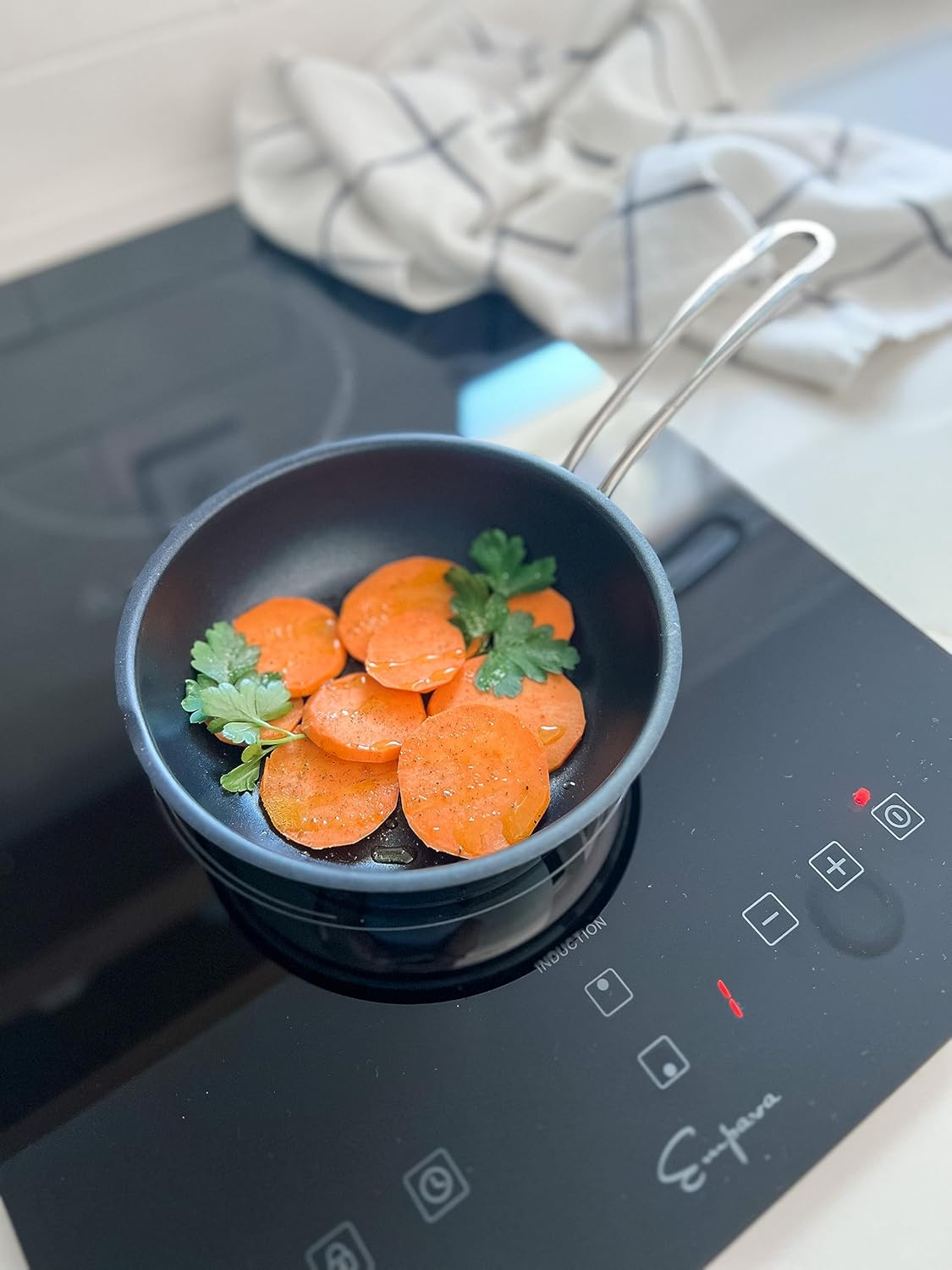 K&uuml;chenprofi Capri Stainless Steel Nonstick Mini Fry Pan/Skillet for Making 2 Eggs, 6.3" - Non Stick 2 Egg Pan - Mini Stainless Steel Nonstick Frypan - Egg Pan Steel Mini - Stainless Steel Mini Fry Pan