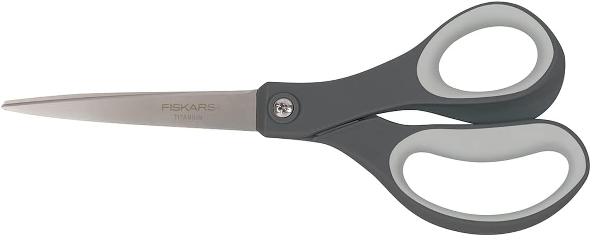 Fiskars Softgrip Titanium Scissors - Contoured Performance All Purpose - 8" Titanium - Straight Paper Scissors for Office, and Arts and Crafts - 3-Count