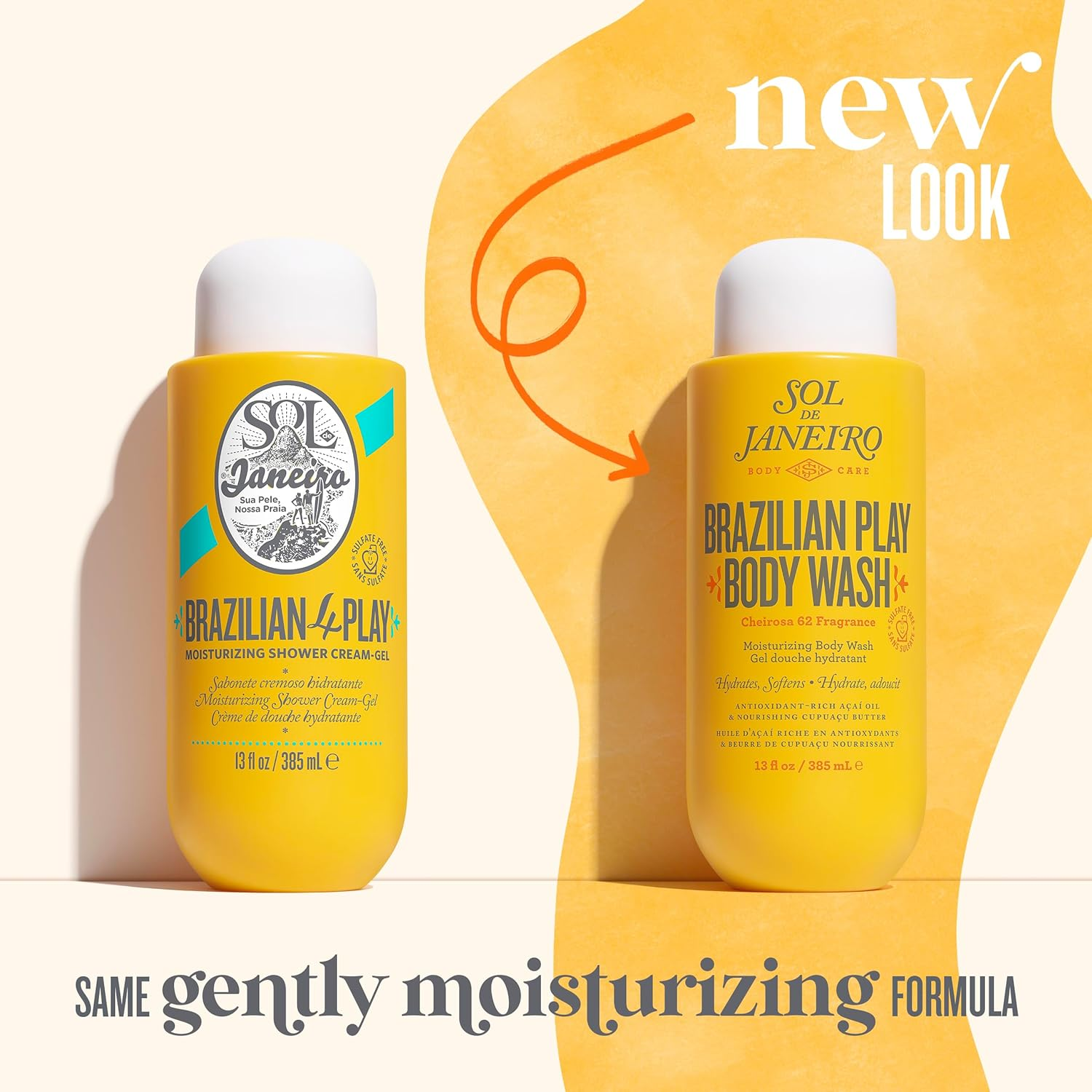 Sol De Janeiro Brazilian 4 Play Moisturizing Shower Cream Gel 385 Ml