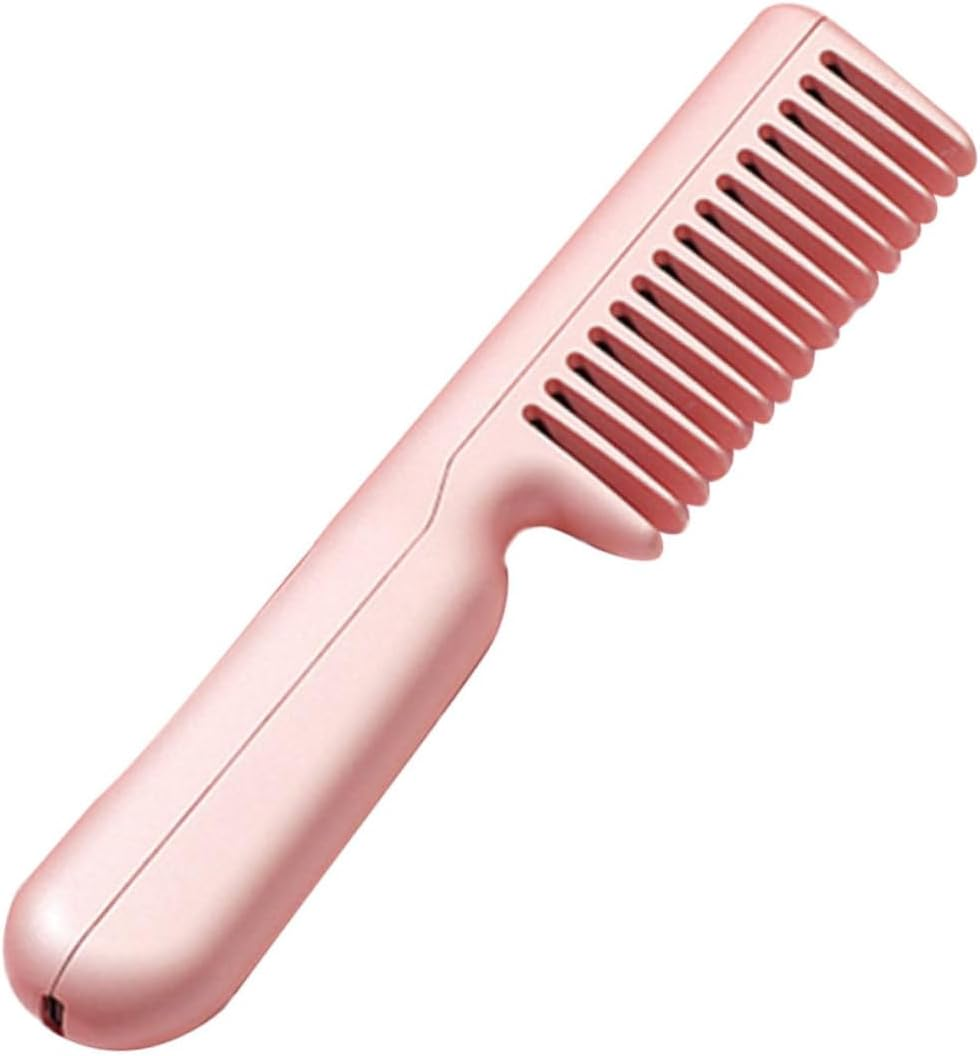 Baluue 1 Set Useful Hair Straightener Brush Hair Straightening Brush Hot Comb (Pink) image number 6