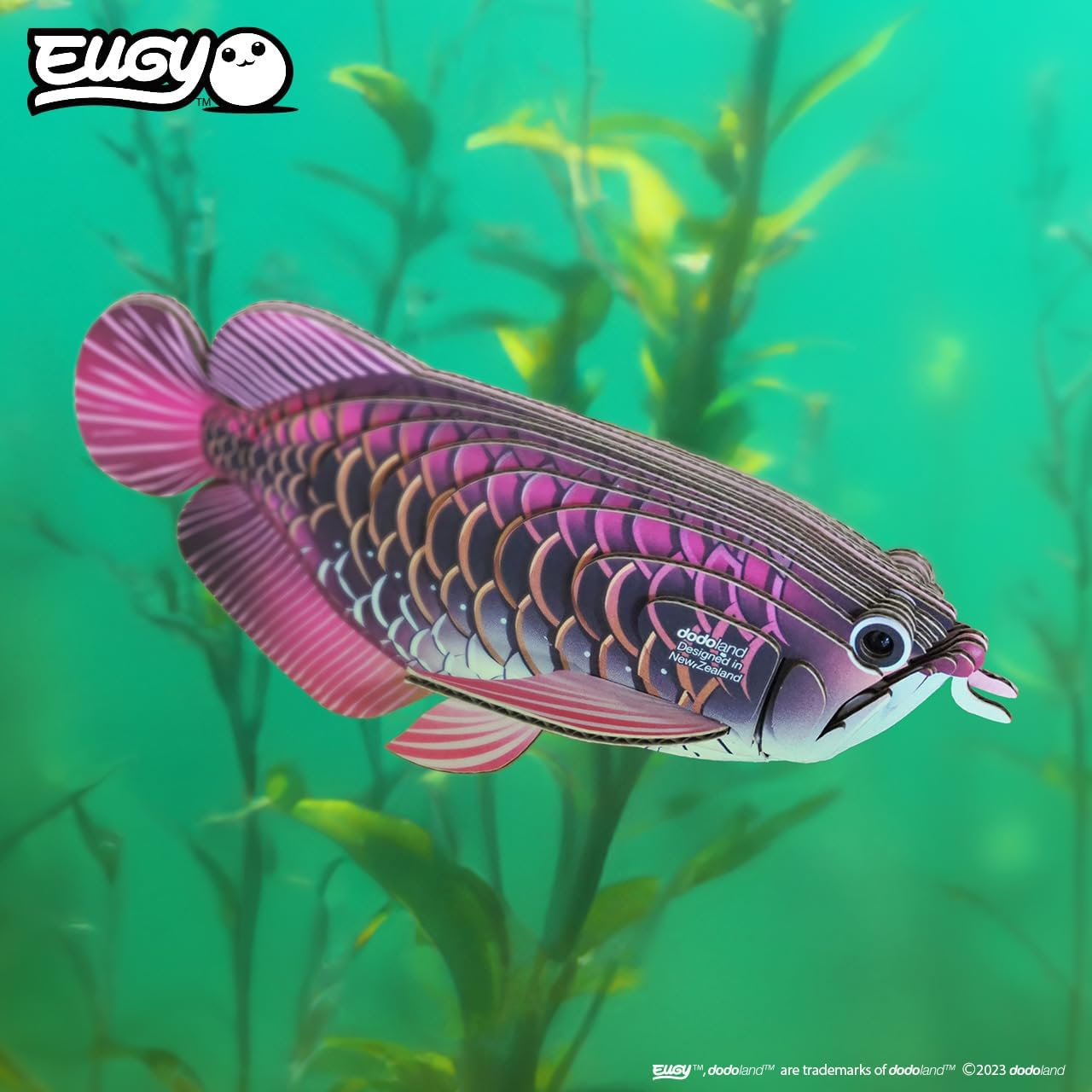 EUGY 118 Asian Arowana 3D Puzzle - 24 Piece Eco-Friendly Educational Toy Puzzle for Boys, Girls & Kids Ages 6+ image number 4