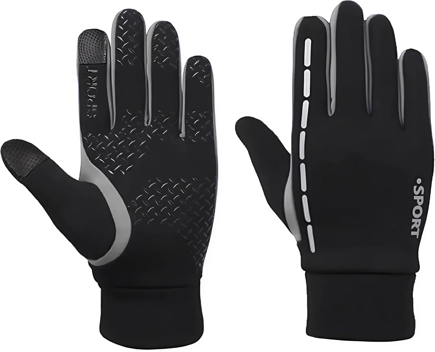 EZONEDEAL Touch Screen Gloves - Outdoor Thermal Gloves Wind & Waterproof Running Fishing Cycling Ski Driving Gloves, Warm Winter Gloves Gifts for Men Women