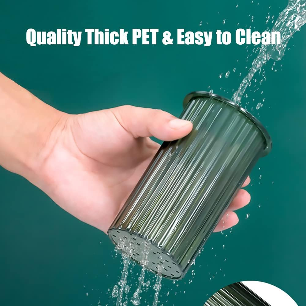 FOREVERIE Gold Metal Cutlery Holder Organizer with Draining Drip Holes & Flatware Drainer Plate, Kitchen Utensil Holder Organiser Drying Rack for Chopstick, Fork, Spoon Etc. image number 5