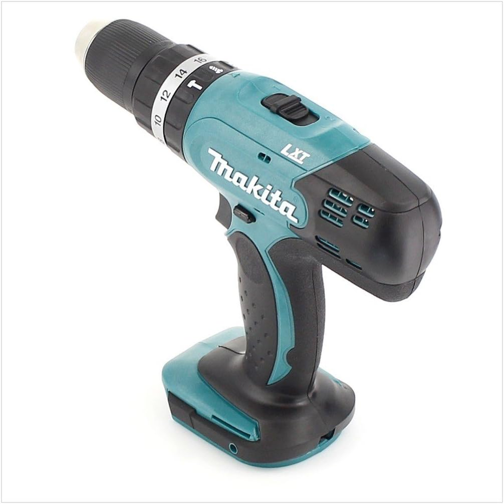 Makita DHP453 Solo Cordless Hammer Drill 18 V, Black, Blue image number 2