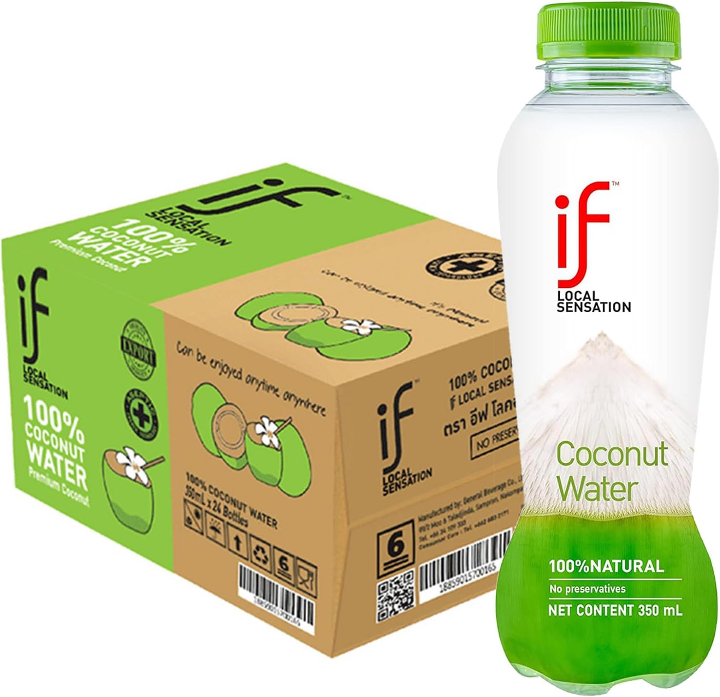 IF 100% Coconut Water 350Ml*24 image number 1