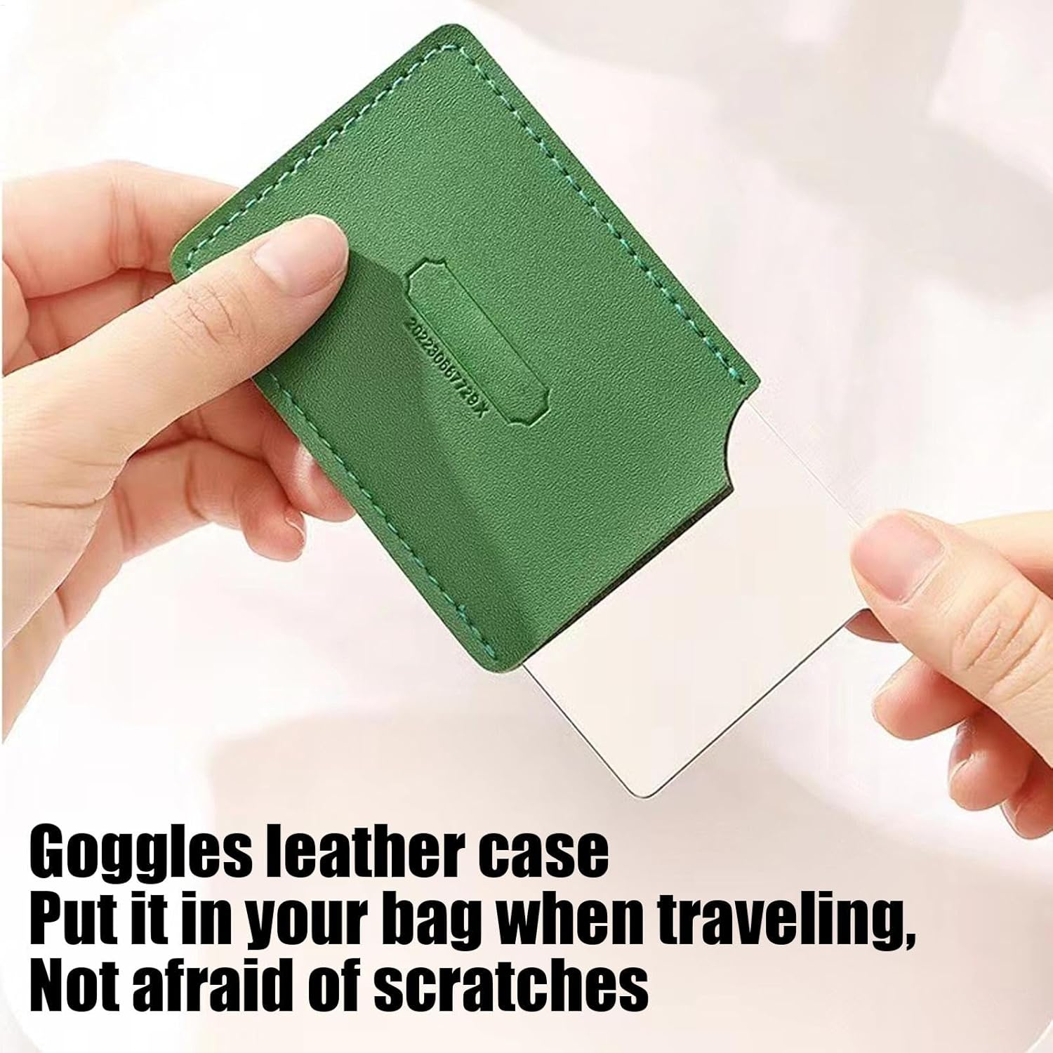 Shatterproof Stainless Steel Compact Mirror Unbreakable Makeup Mirror - Square Pocket Mirror with PU Leather Case Cover, Portable Purse Mirror, Travel Mirror Handheld Mirror for Women, Girls, Purse image number 6