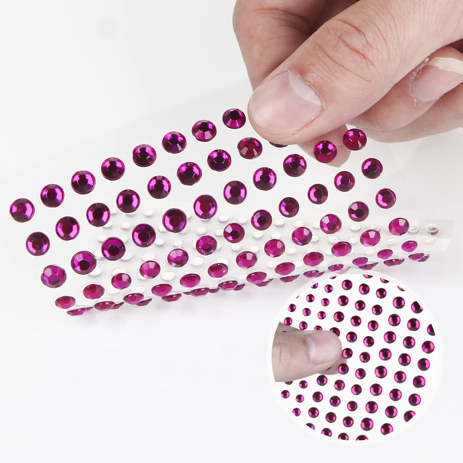 Meafeng Gem Stickers, 14 Colors, Self Adhesive, Bling Rhinestone Jewels, Stick on Gems for Face Makeup, Body, Nails, Festivals, Crafts, Weddings Embellishments (14 Sheets, 2310 PCS) image number 2