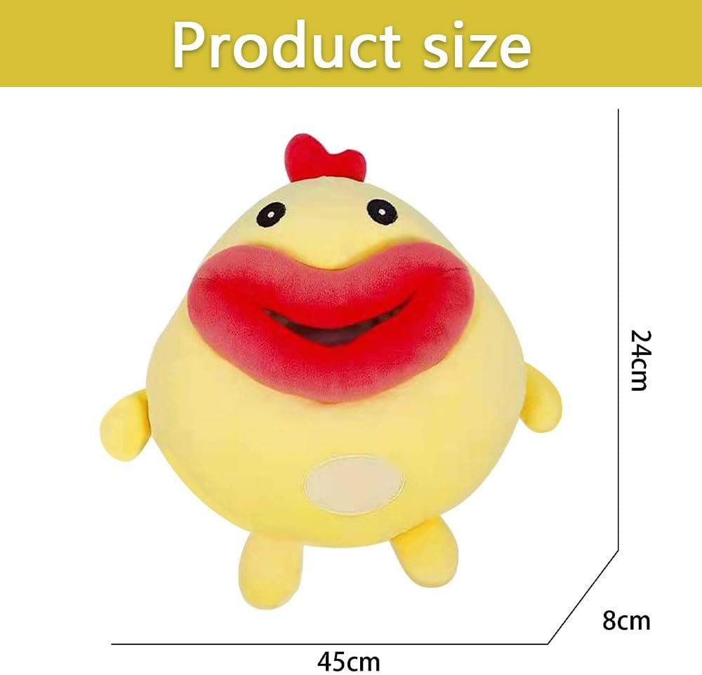 Cute Cartoon Animal Car Tissue Holder &ndash; Plush Chicken Tissue Box Cover for Car, Home, Bathroom, or Office &ndash; Funny Hanging Napkin Dispenser and Paper Storage Box image number 1