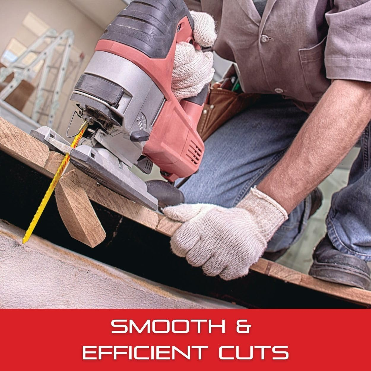 Starrett Jigsaw Blades Set - 2 Pack Dual Cut Blade for Wood Cutting - BU3DC-2 image number 6