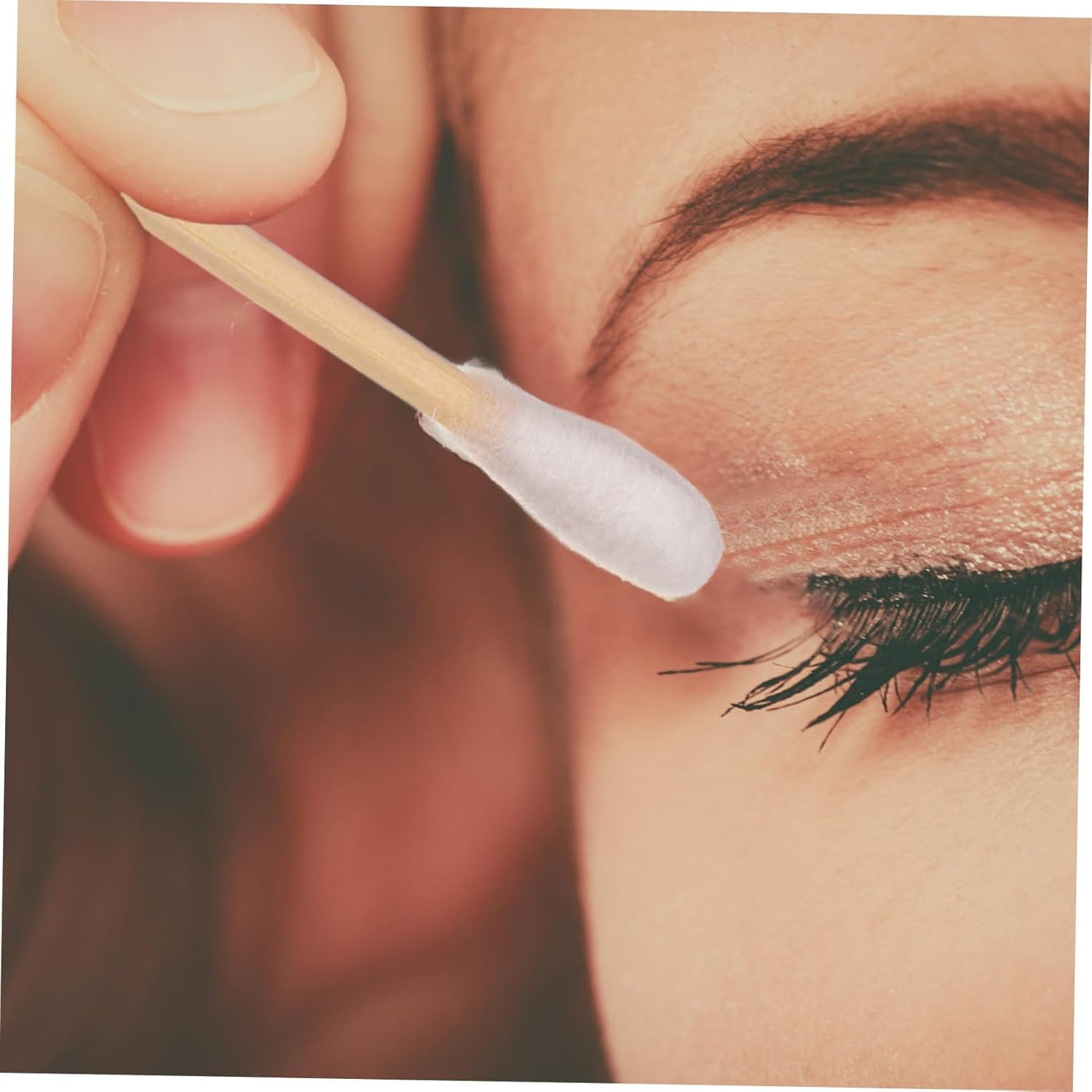 100Pcs High Precision Cotton Bud Swabs Makeup Removal Applicator Sticks Portable Lightweight for Travel image number 6