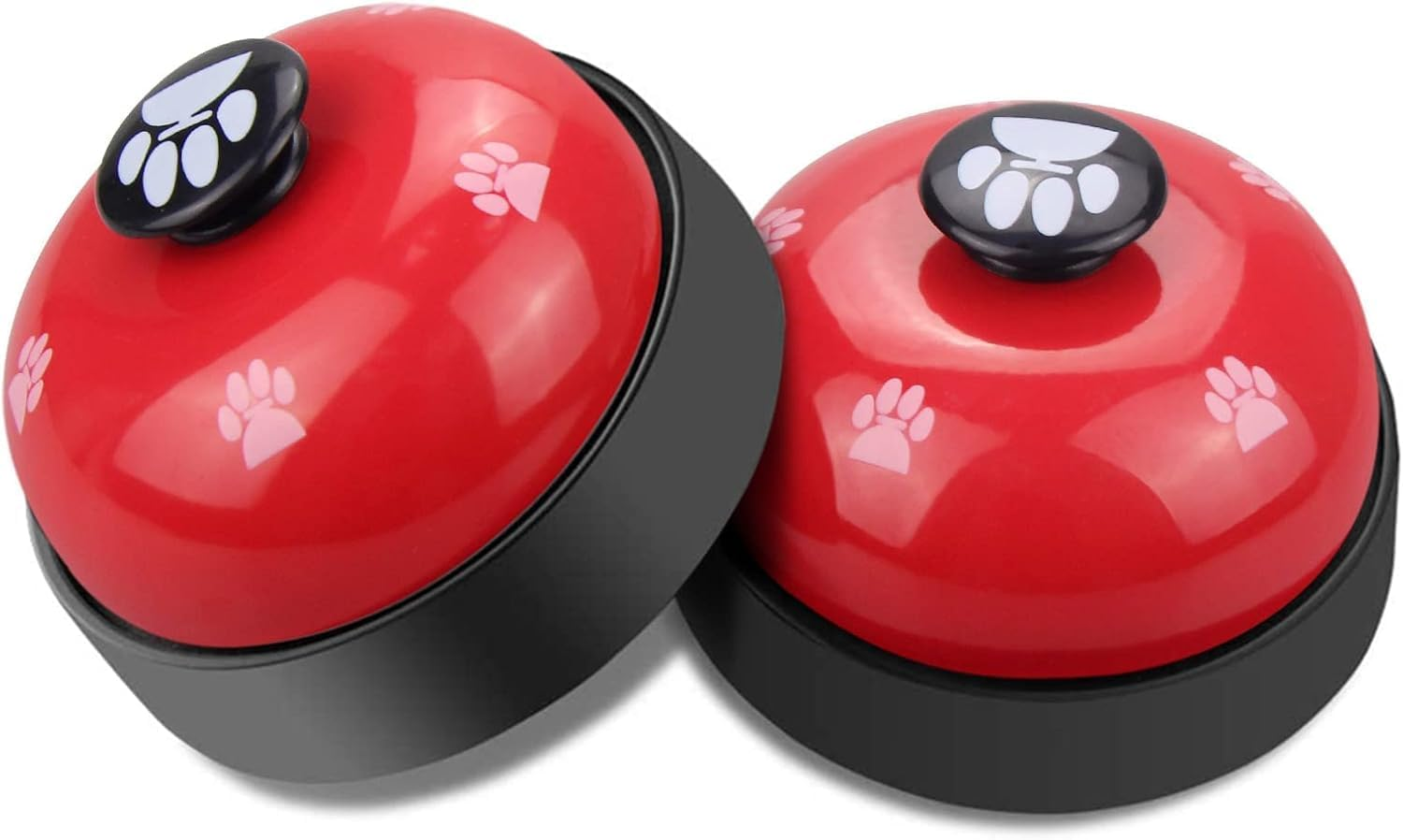 Pet Training Bell, Red and Black, Paw Print Design, Desktop Service Bell for Hotel School Bar Shop Restaurant image number 6
