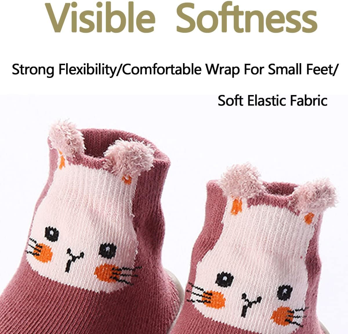 Toddler Baby First Walking Socks Shoes Cute Animal Anti-Slip Breathable Baby Girl Boys Floor Socks Indoor Outdoor image number 6
