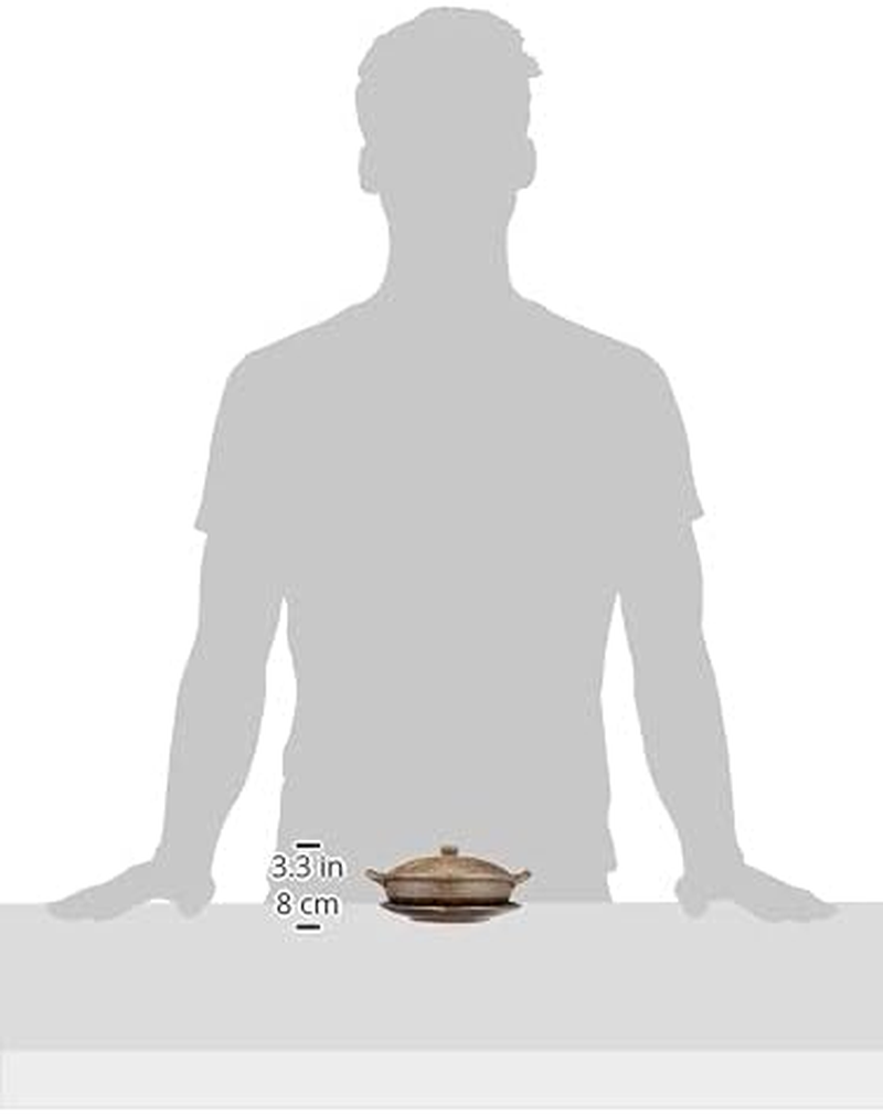 Marui Pottery MR-3-3527 IGA Pot, Hechamon, Gratin Pot, Black Persimmon, Diameter Approx. 7.3 Inches (18.5 Cm), Made in Japan image number 4