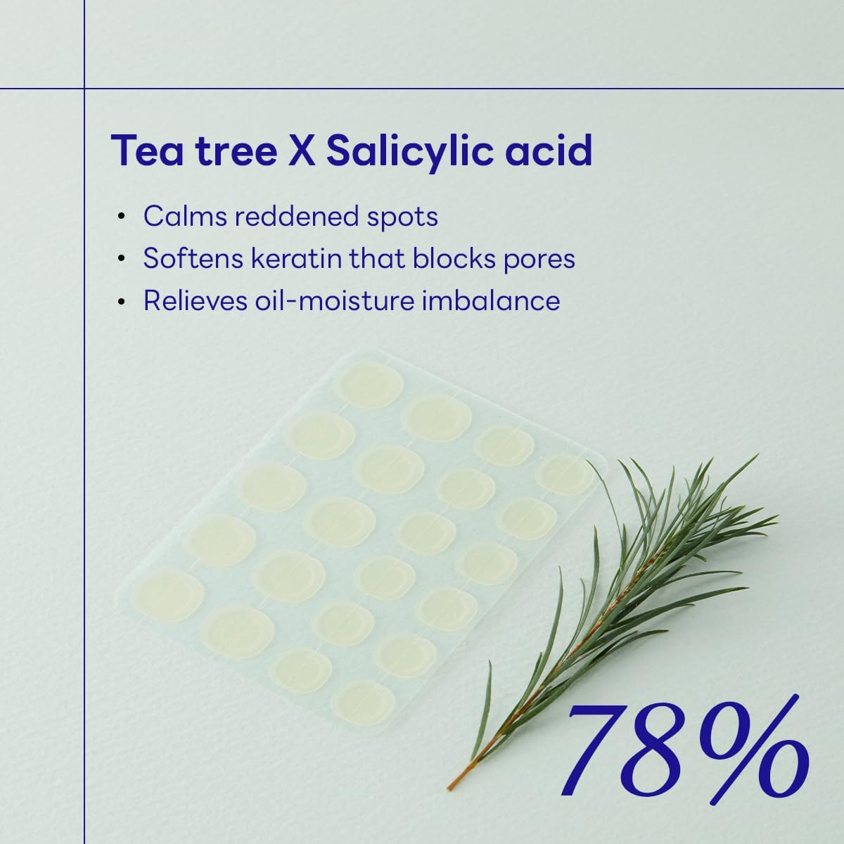 MEDIHEAL Derma Clear Teatree Treatment Spot Patch (44 Counts) - Acne Relief, Oil and Moisture Balance with Teatree & Salicylic Acid image number 2