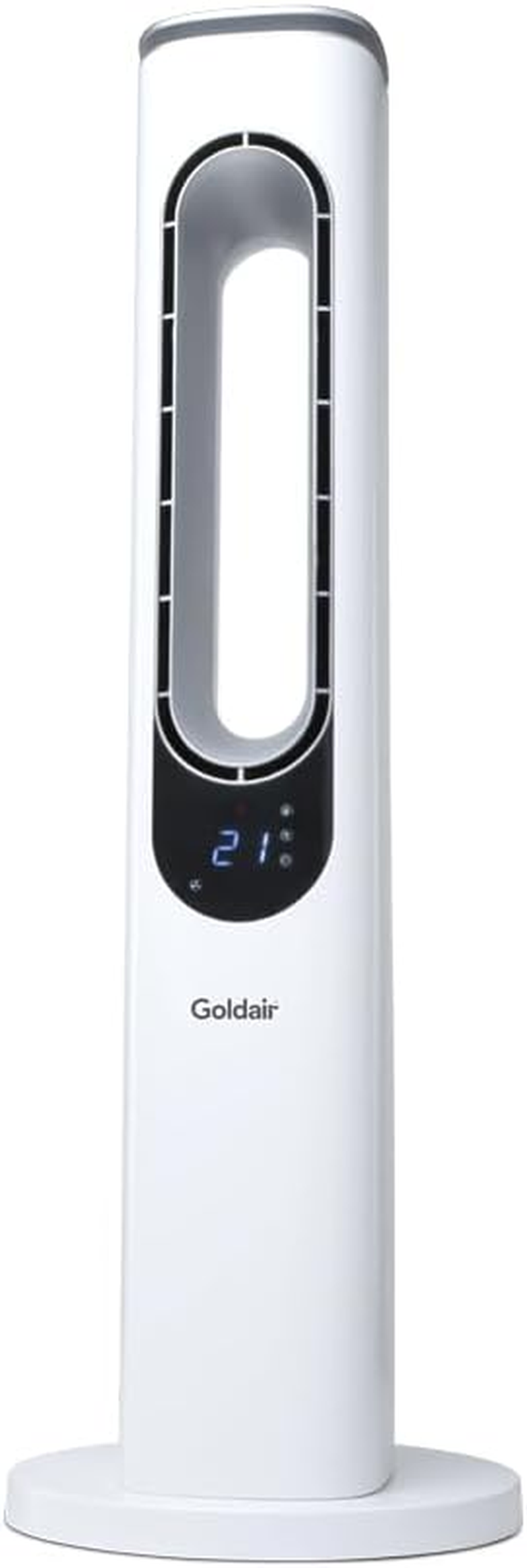Goldair 94Cm Bladeless Tower Fan with 3 Speed Settings, 3 Wind Modes image number 2