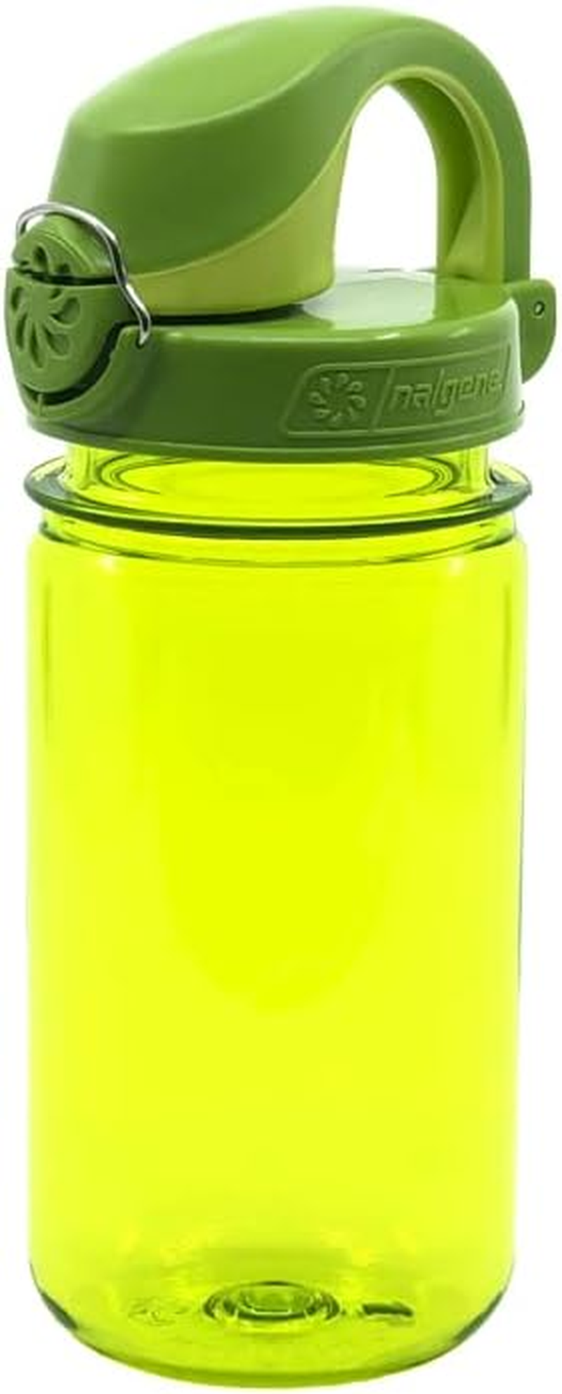 Nalgene Sustain Tritan Bpa-Free Kids on the Fly Water Bottle Made with Material Derived from 50% Plastic Waste, Leak Proof, Durable, BPA Free, Carabiner Friendly, Reusable, 12 Oz, Green Sprout image number 3