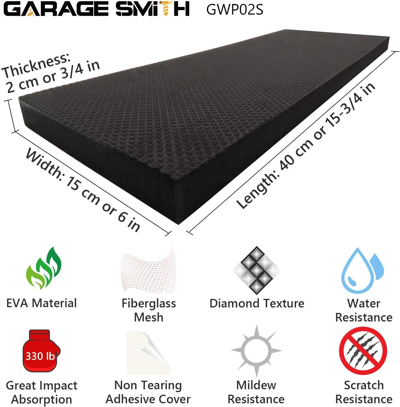 Ampulla Garage Smith Garage Wall Protector Car Door Protectors, Designed in Germany (4-Pack) image number 4