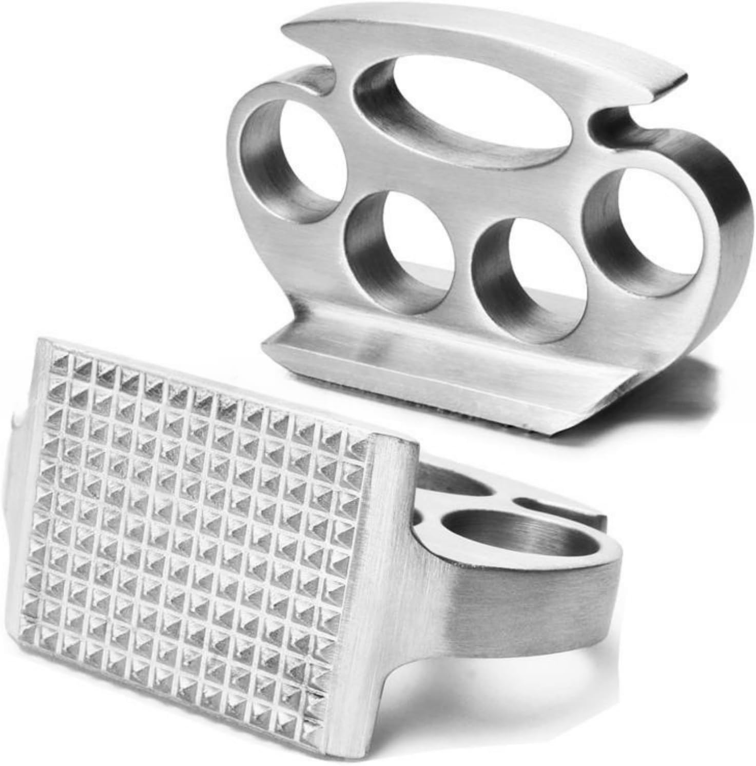 Renyigou Meat Tenderizer Hammer Steak Hammer Mallet Zinc Alloy Meat Tenderizer Hammer Pork Chop Steak Meat Mallet Rubber Portable Kitchen Tools image number 5