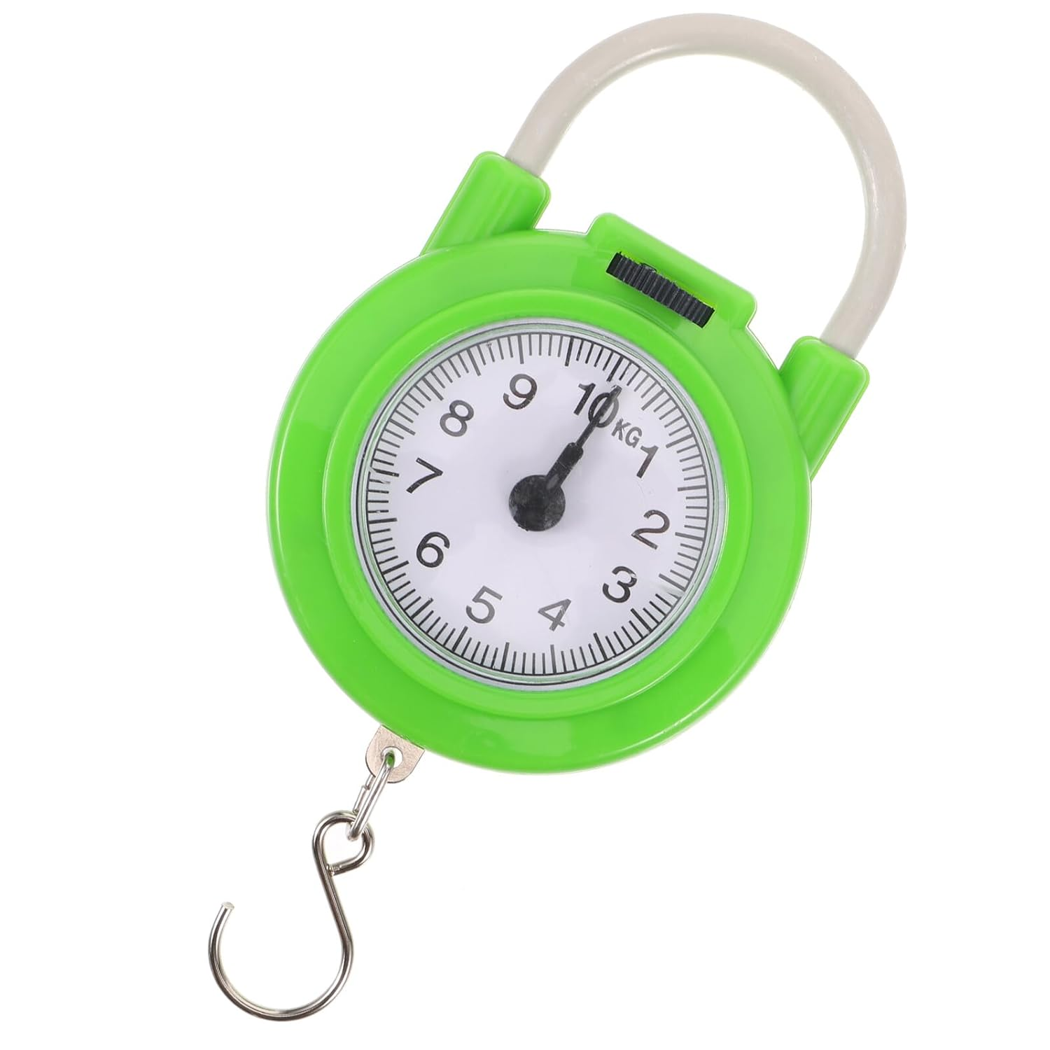 NIYANGLE Portable Travel Suitcase Scale with Hook High-Precision Manual Spring Luggage Weight Scale for Travel and Home Use Fluorescent Green image number 2