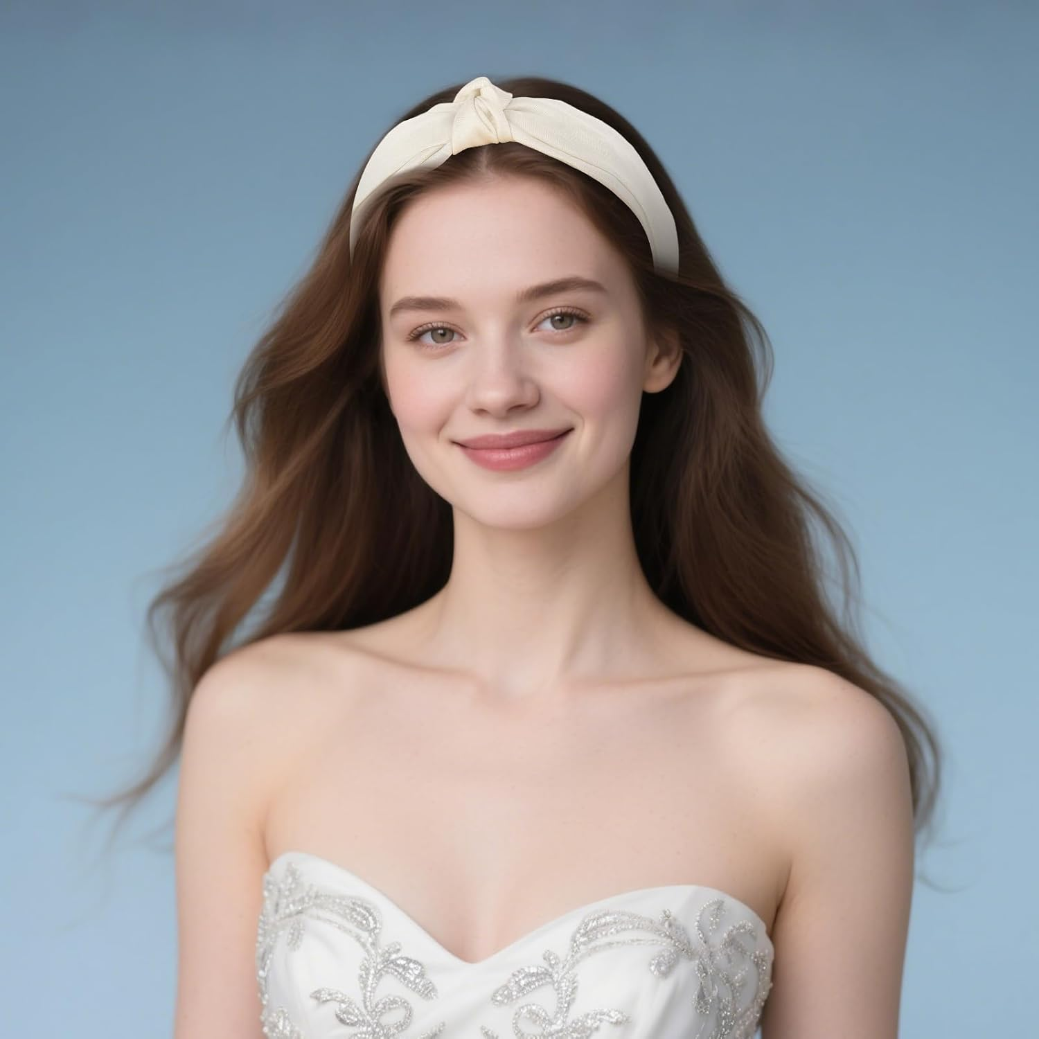 Bumlofa Set of 5 Plain Knot Headbands Women'S Wide Headband Wide for Stylish Everyday Use image number 3