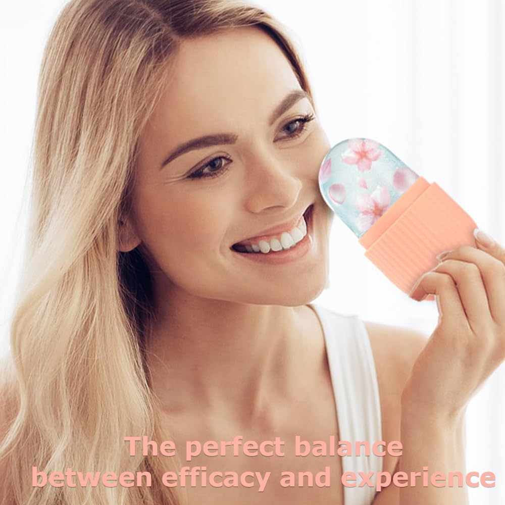 Ice Roller/Ice Massage for Eyes ，Silicone Skin Care Ice Compress & Ice Roller Skin Care Tools,Roller Stick Mould for Face, Shrinks Pores image number 1