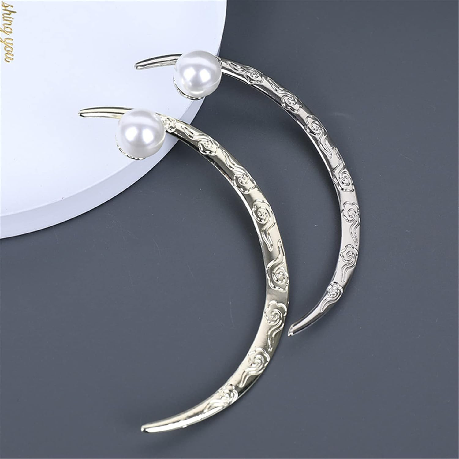 2022 Woman Hair Clips, Hair Accessories, Decorative Hair Clips, Alligator Clips for Girls Women,Crescent Hairpin image number 1