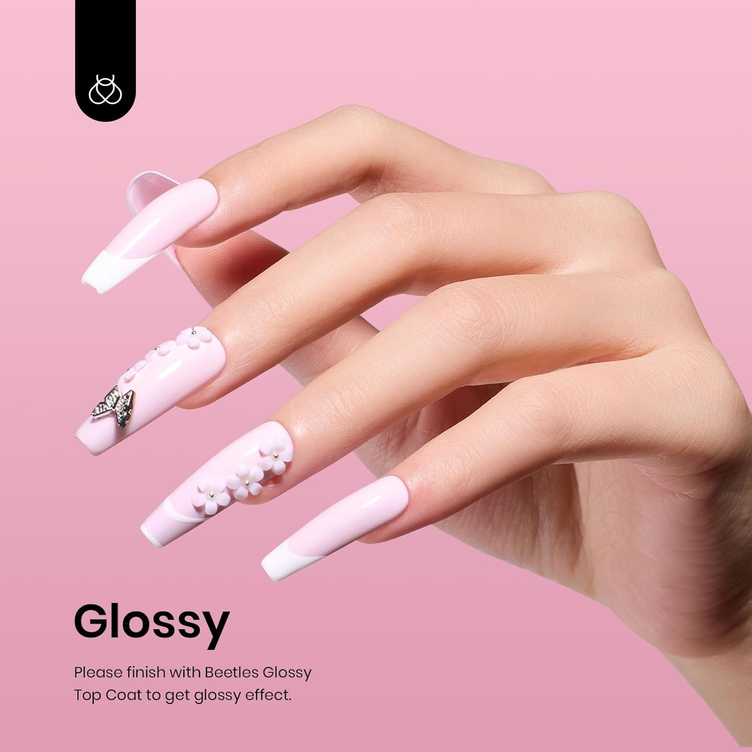 Beetles Gel Polish Gel Polish 15Ml Barely Pink Nails Gel Soak off LED Nail UV LED Lamp Spring Summer Gel Polish Nail Art Manicure Salon DIY Home Solid Gel 0.5Oz Gel Nail Polish Colors image number 5