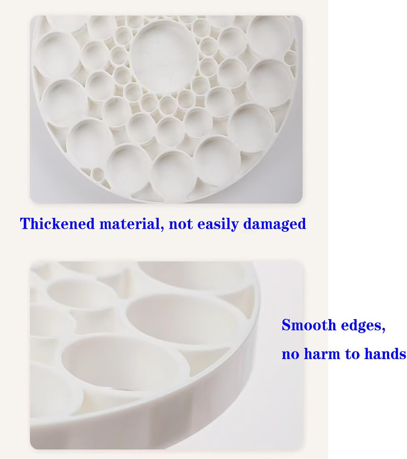 Makeup Brush Storage Rack - Brush Organizer with 45 Holes Stand Brush Holder,Large Capacity Desktop Organizer Used to Storage round Cosmetic Supplies，It Can Also Be Used to Store Paintbrushes image number 6