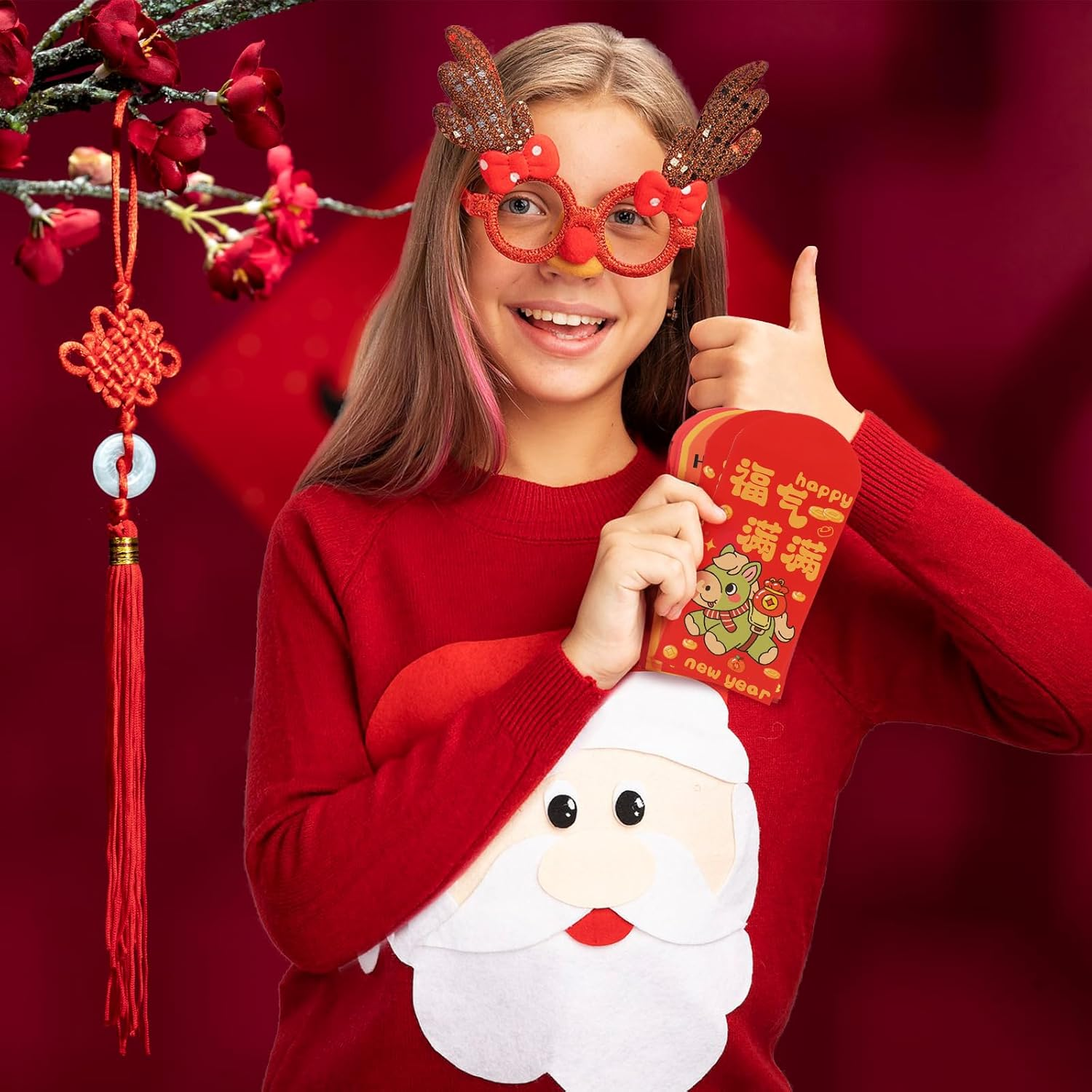 12 Pcs Red Envelopes Chinese New Year Horse，Red Packet Year of the Horse for Chinese Lunar New Year，Chinese New Year Red Envelope 2026 (Classic)