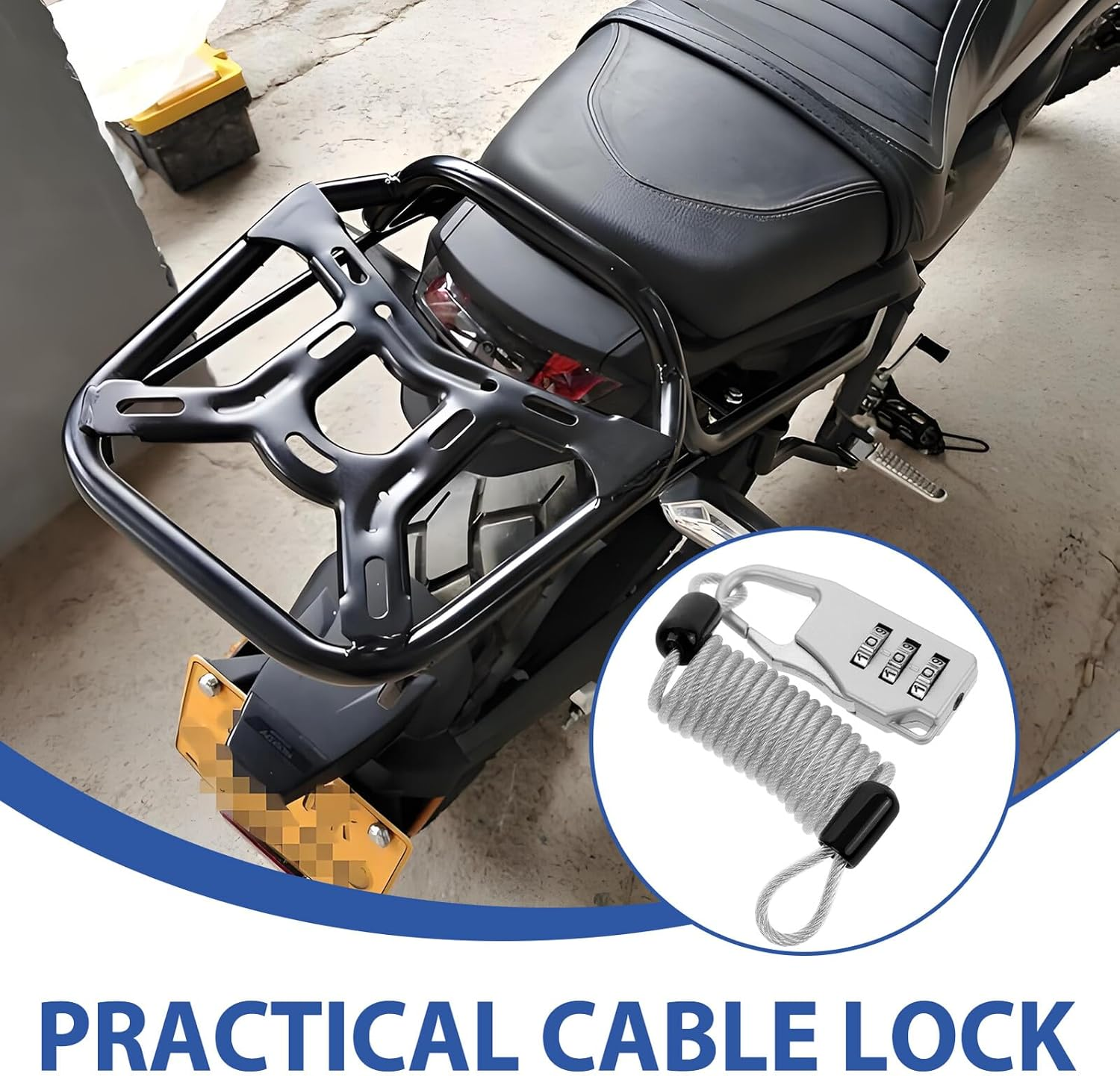 Baluue Theft Wire Rope Cable Lock for Luggage Backpacks and Travel Gear Combination Lock Feature Secure Your Belongings during Outdoor Trips Daily Use image number 1