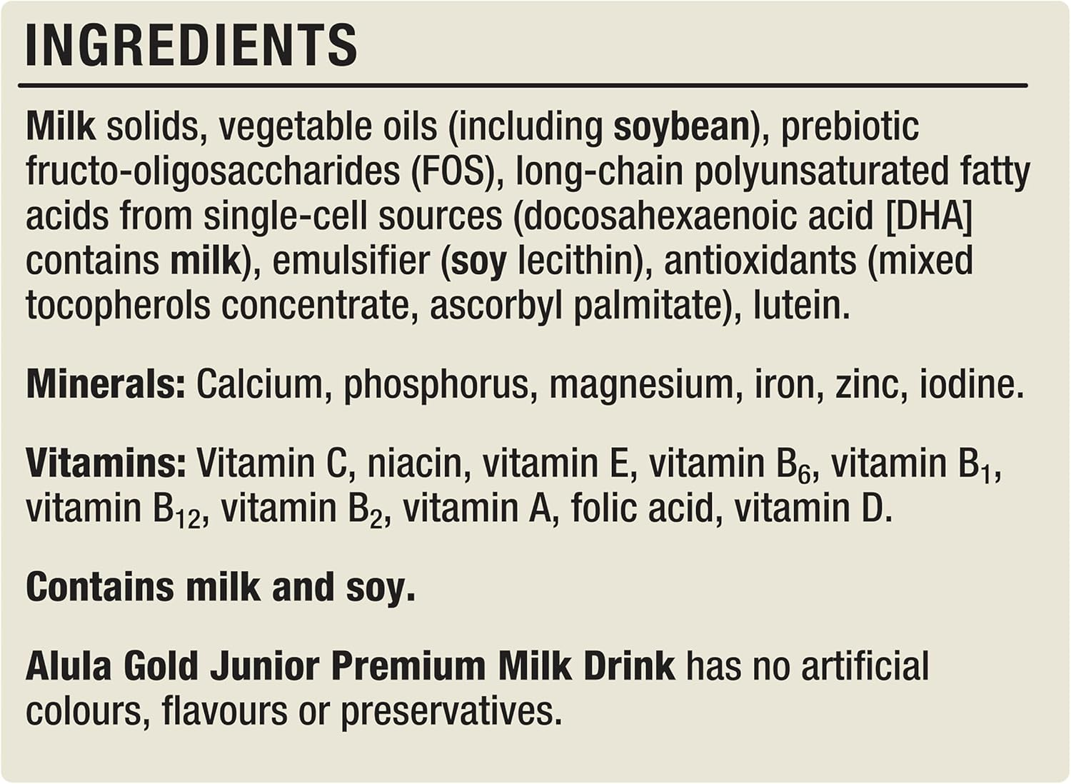 ALULA Gold Stage 4 Junior Milk Drink 2YEARS+ image number 6