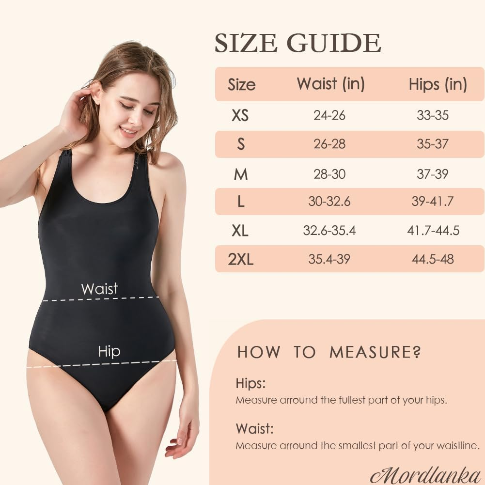 Mordlanka Period Swimwear One Piece Leakproof Swimsuit for Teen Girls Women&hellip; image number 4